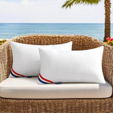 MIULEE Outdoor Pillows Pack of 2 12x20 Inch Outdoor Pillow Inserts Waterproof Decorative Throw Pillow Inserts, Rectangle Water Resistant Pillow for Garden Couch Furniture - Miulee
